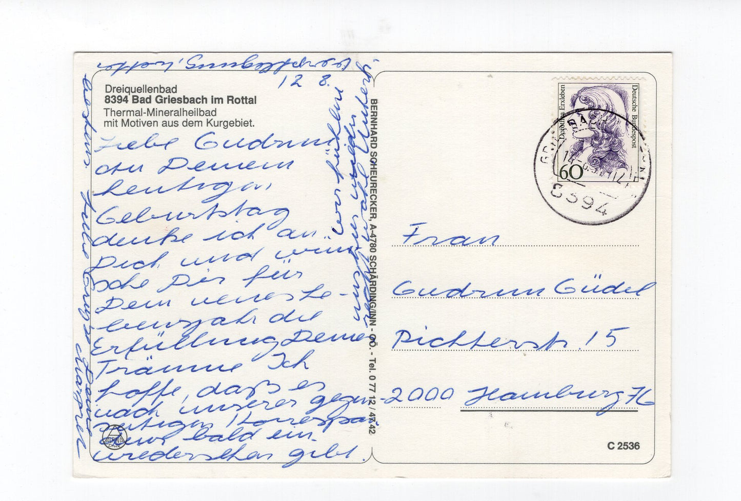 Ansichtskarte Bad Griesbach Im Rottal