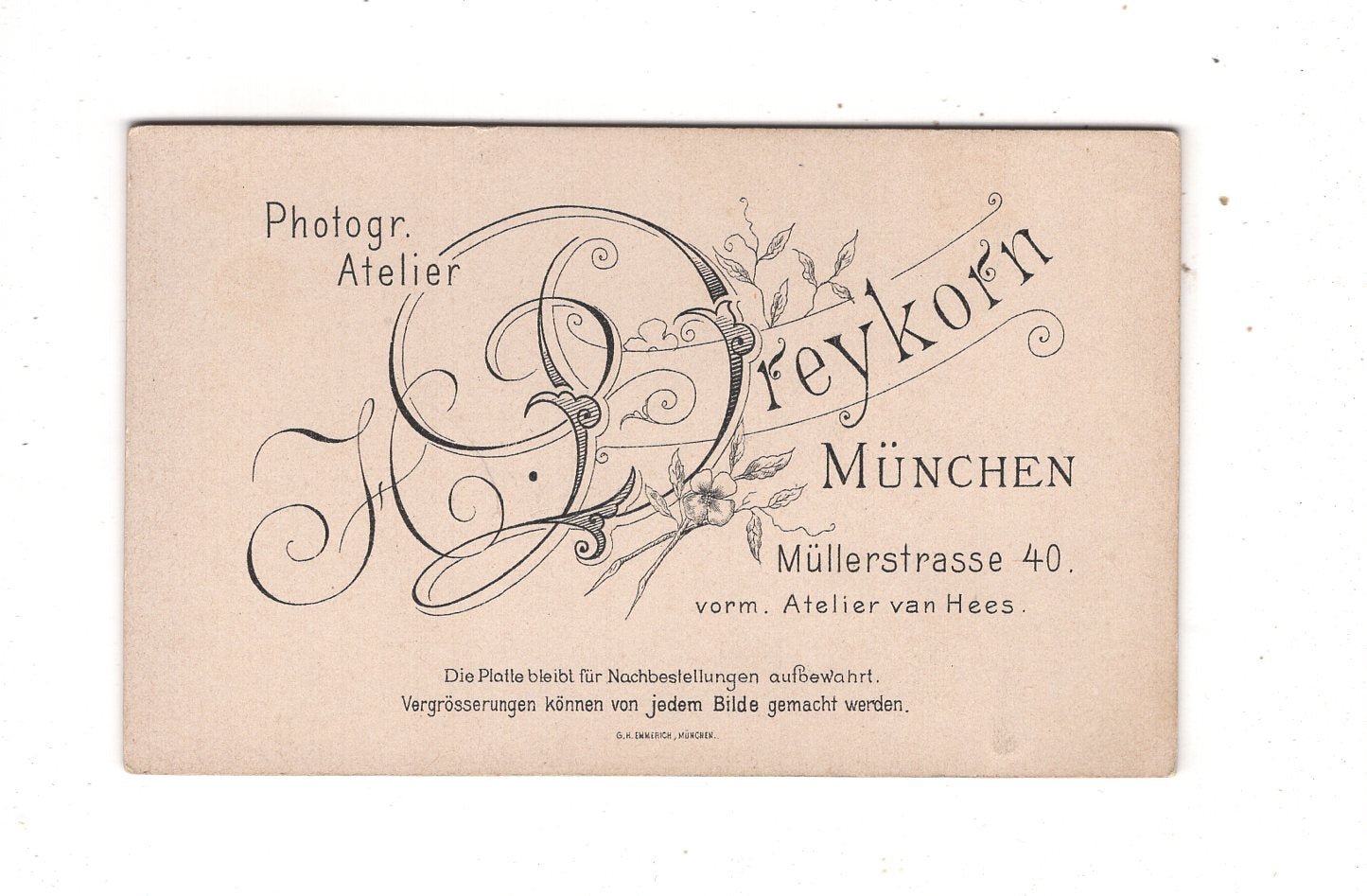 Fotografie Damenportrait - München 1898