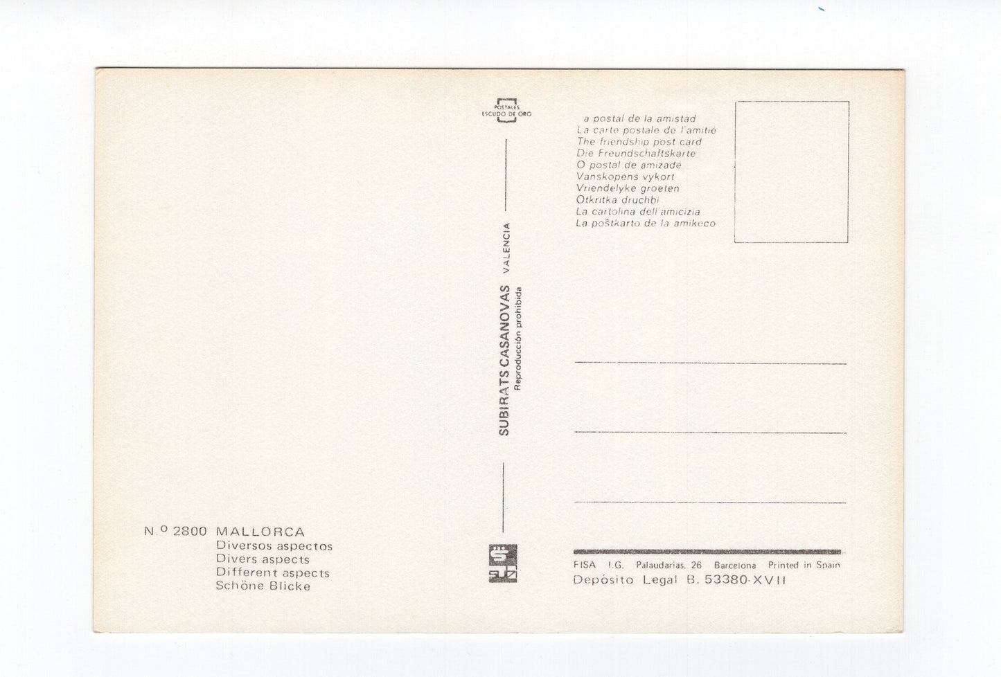 Ansichtskarte Mallorca / Spanien