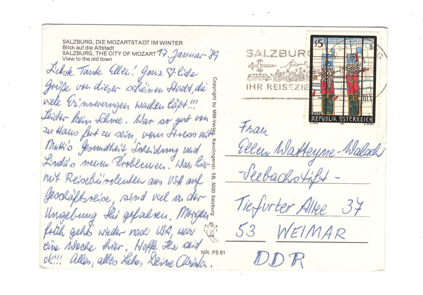 Ansichtskarte Salzburg / Altstadt / Österreich