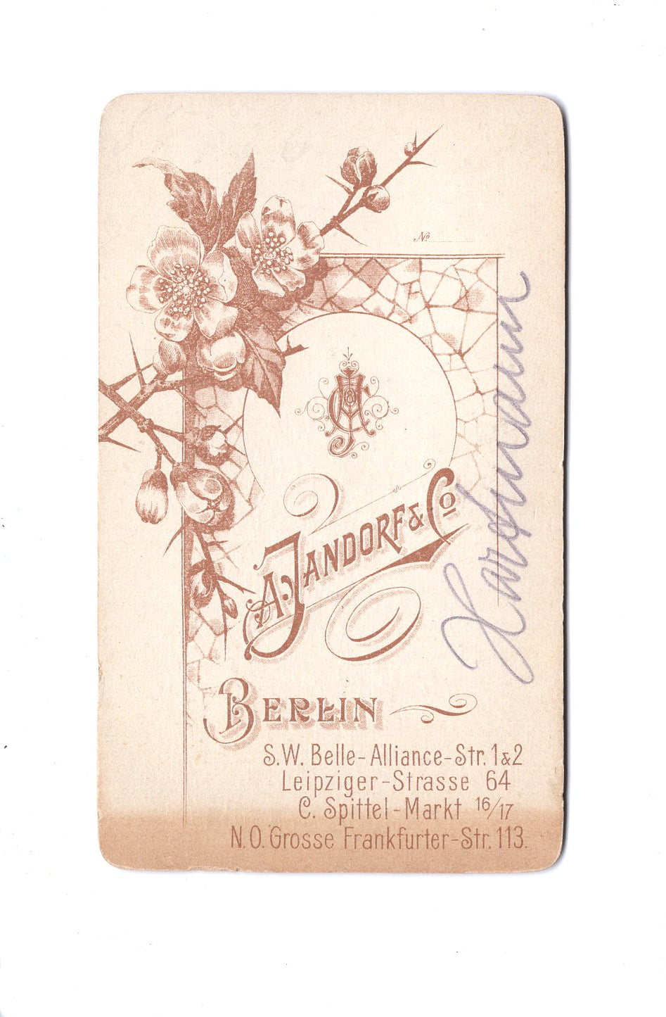 Fotografie Feiner Herr / benannt - Berlin 1890er