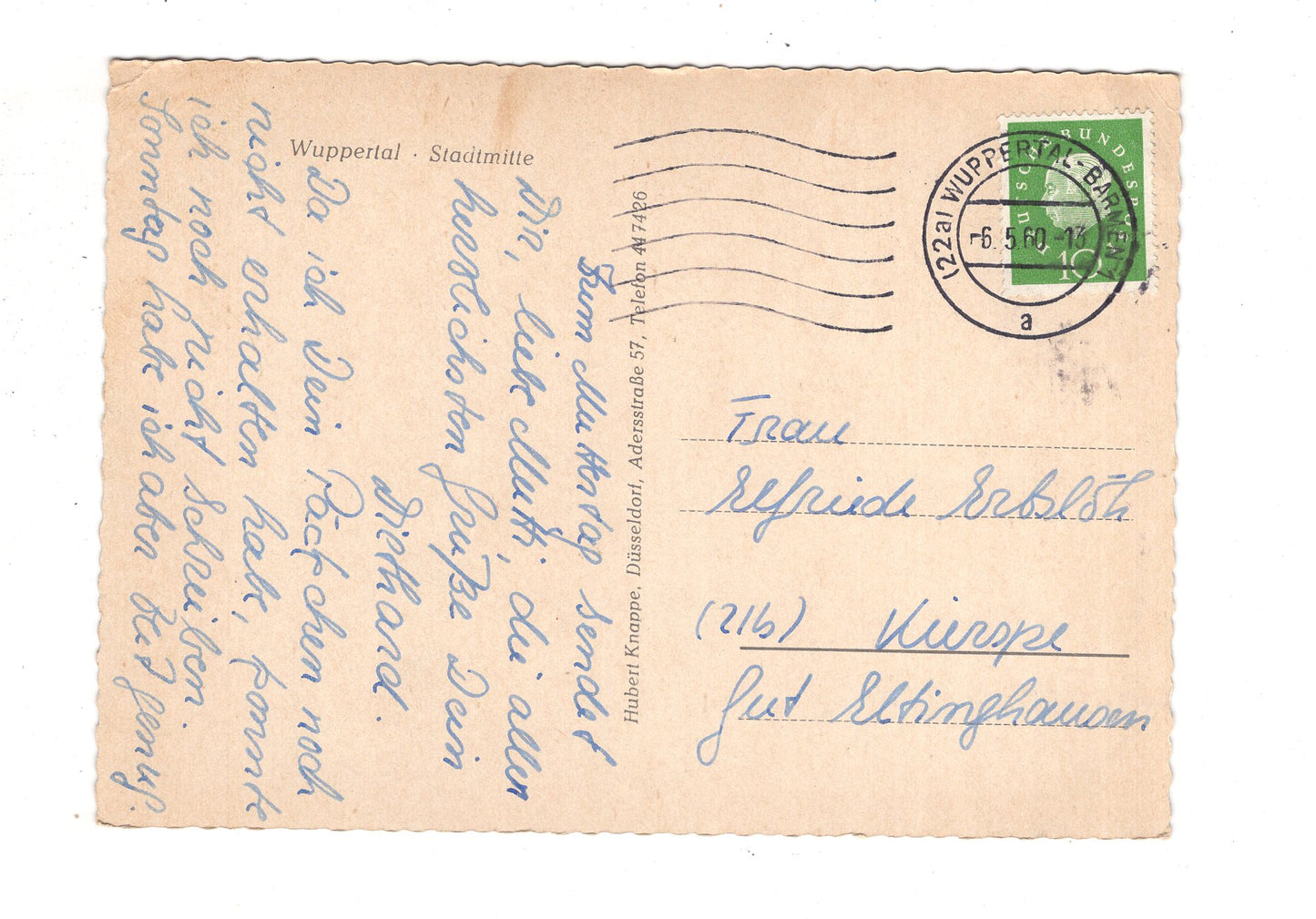 Ansichtskarte Wuppertal / Stadtmitte / J1-58