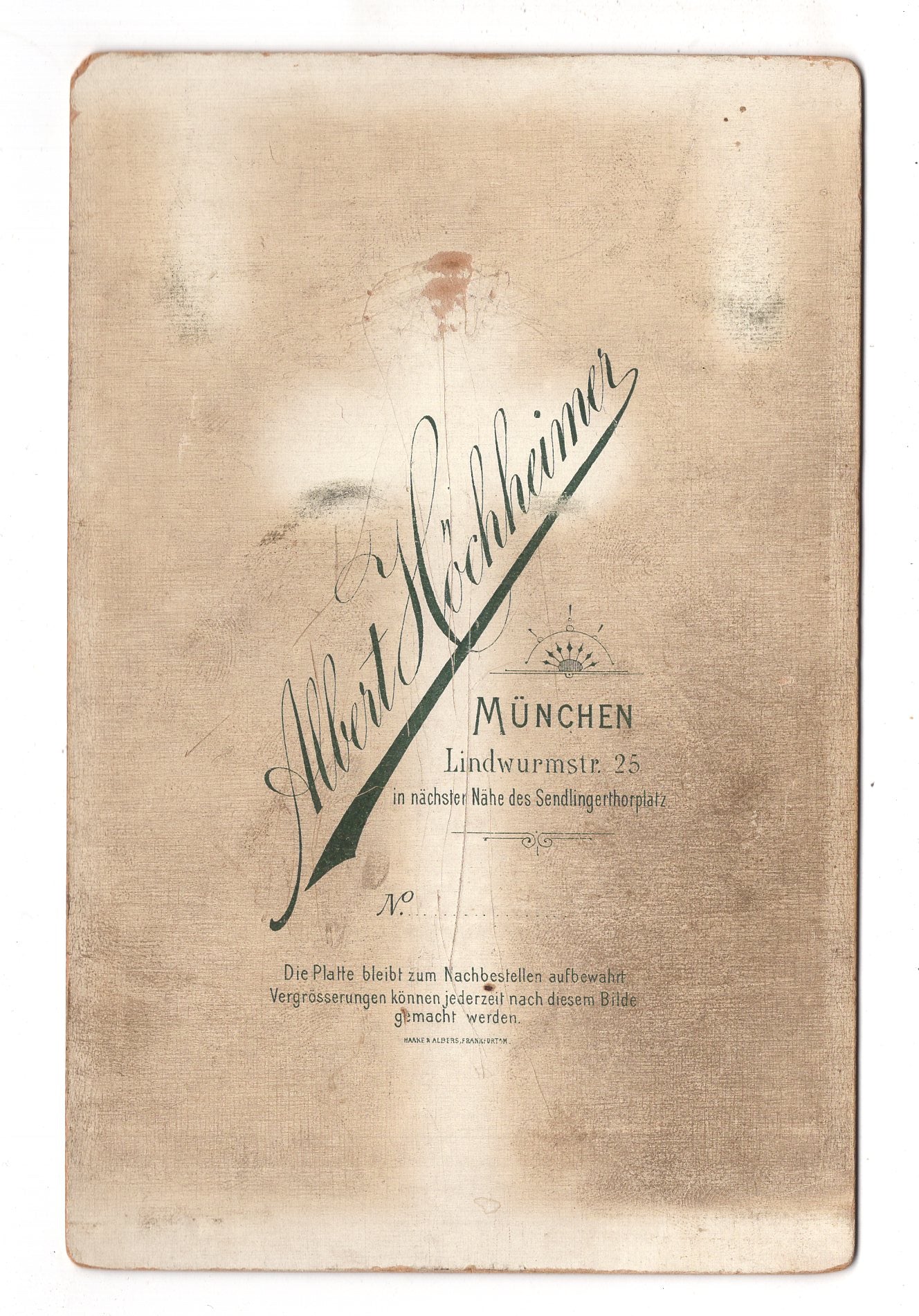 Fotografie Feines Paar - München 1880er / CAB X-23