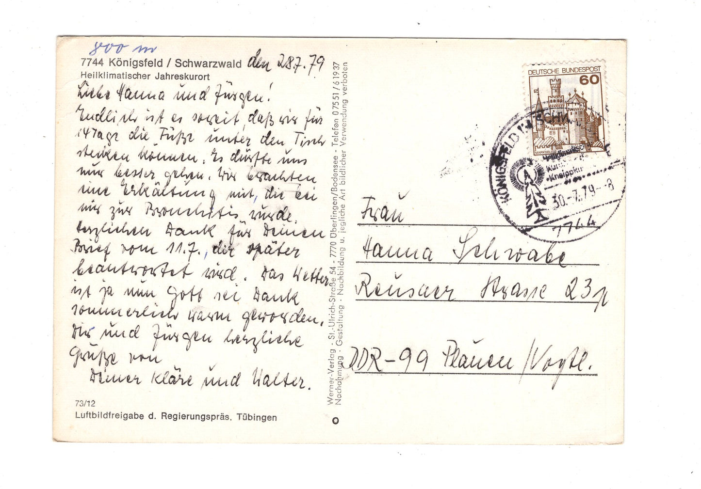 Ansichtskarte Königsfeld im Schwarzwald / G1-67