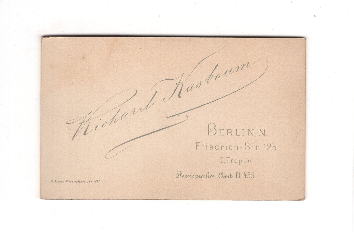 Fotografie Damenportrait - Berlin 1890er / CDV C1-14