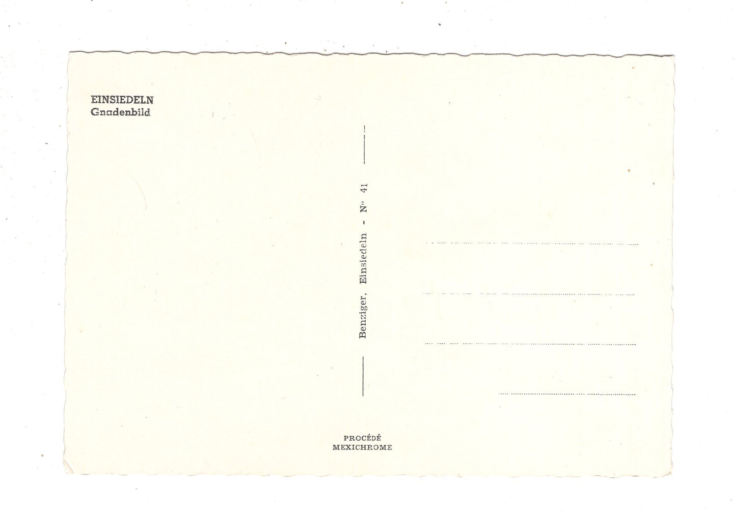 Ansichtskarte Einsiedeln / Gnadenbild / Schweiz