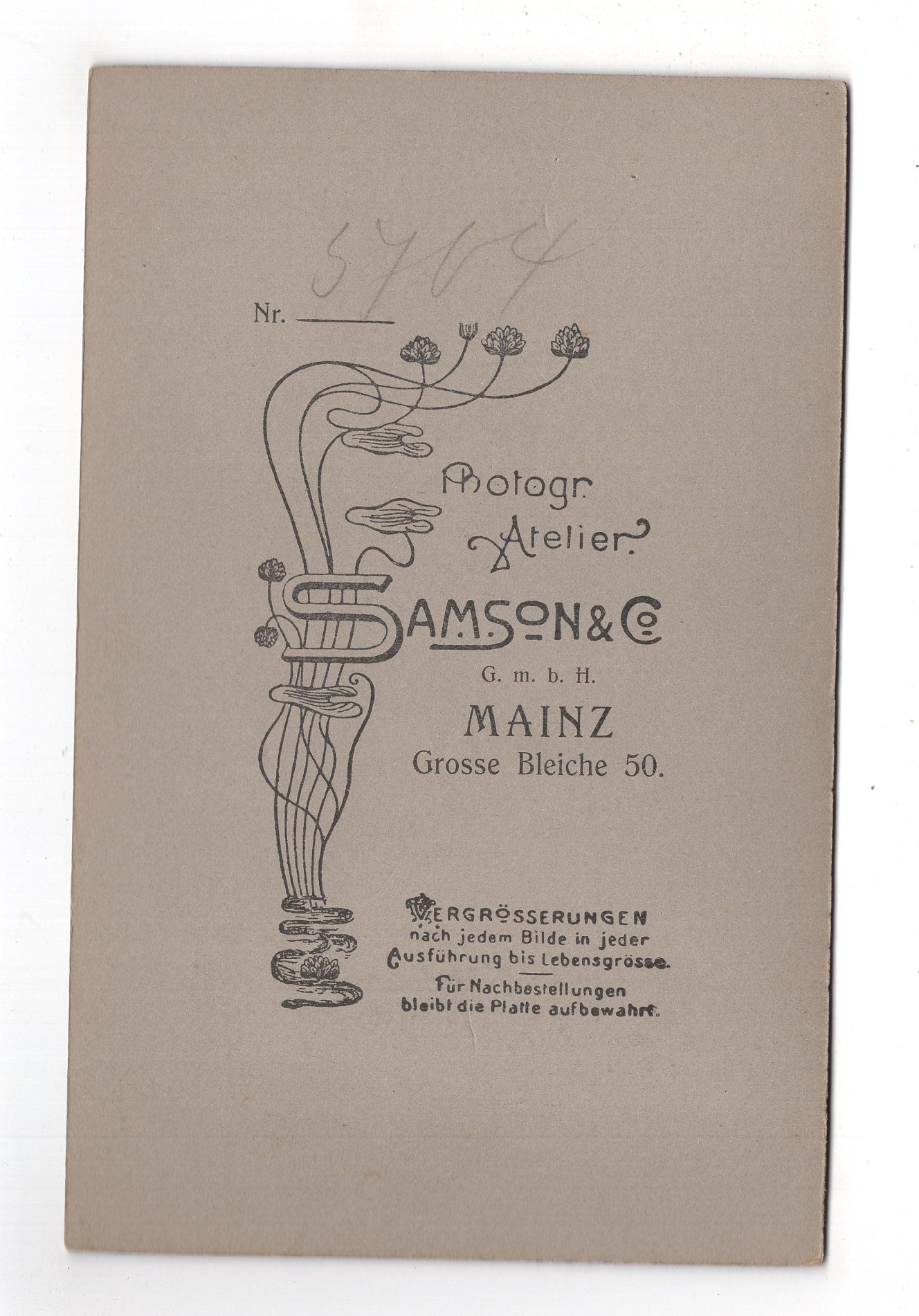 Fotografie Feines Paar - Mainz 1900er / CAB X-23