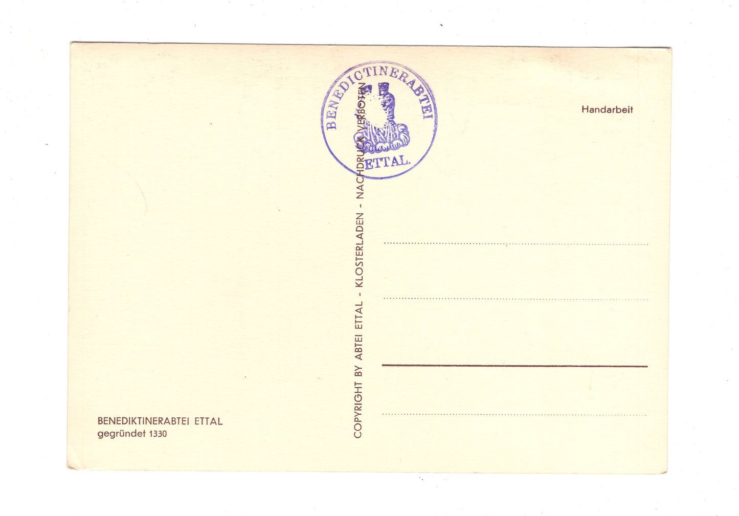 Ansichtskarte Benediktiner-Abtei Ettal / I1-63