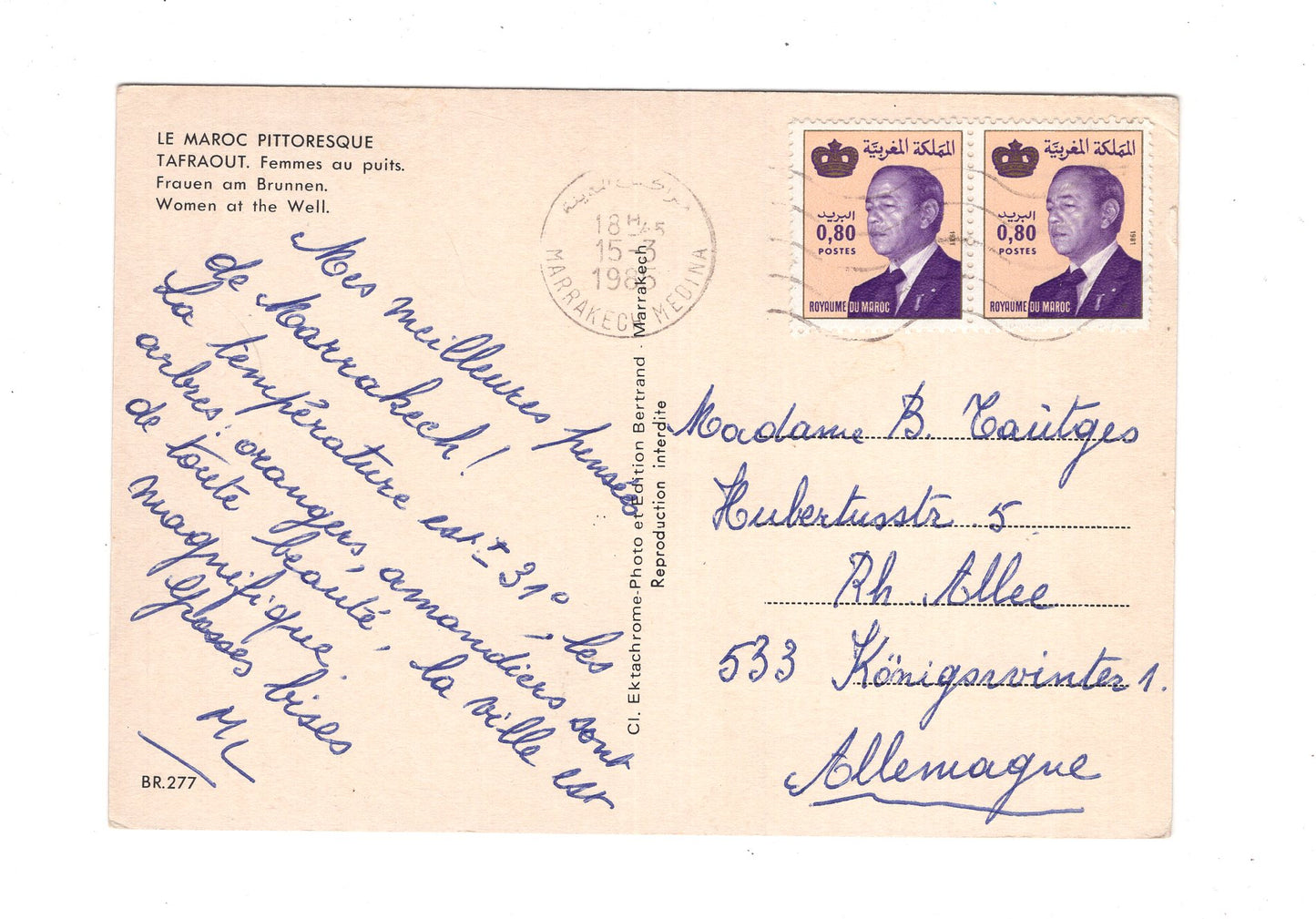 Ansichtskarte Tafraout / Femmes au puits / Marokko