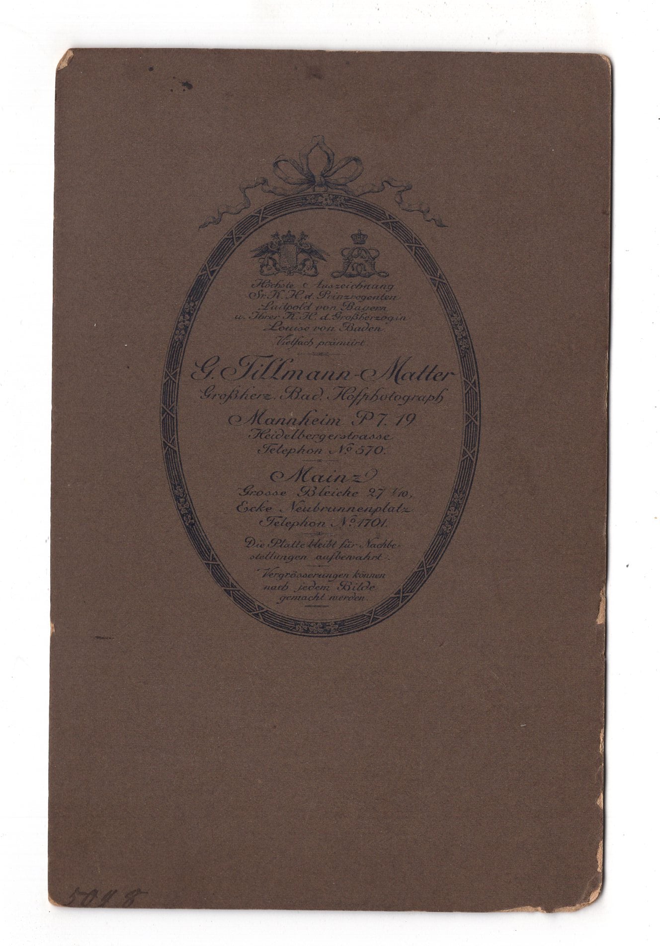 Fotografie Feines Paar - Mannheim 1900er / CAB X-23