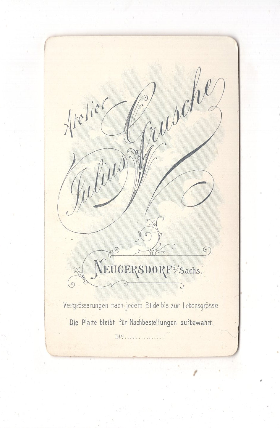 Fotografie Feines junges Mädchen - Neugersdorf um 1900 / CDV M1-37