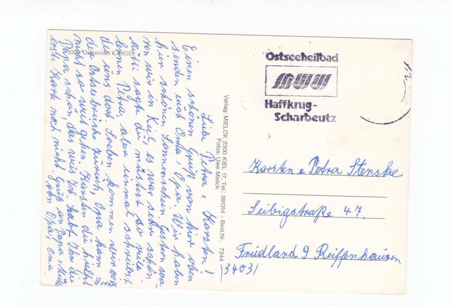 Ansichtskarte Ostseebad Laboe