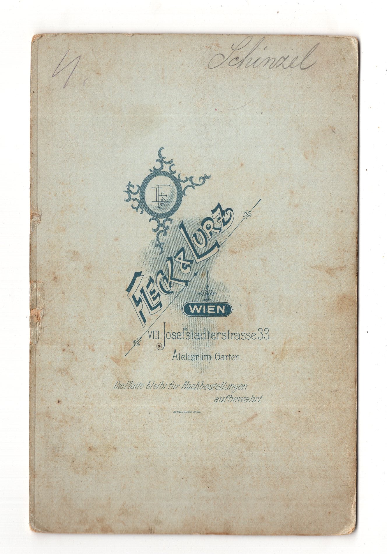 Fotografie Feiner Herr - Wien 1890er