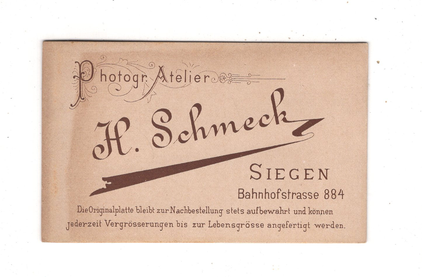 Fotografie Damenportrait - Siegen 1880er