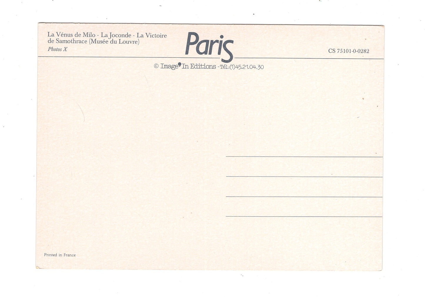 Ansichtskarte Paris / Musee du Louvre / Frankreich