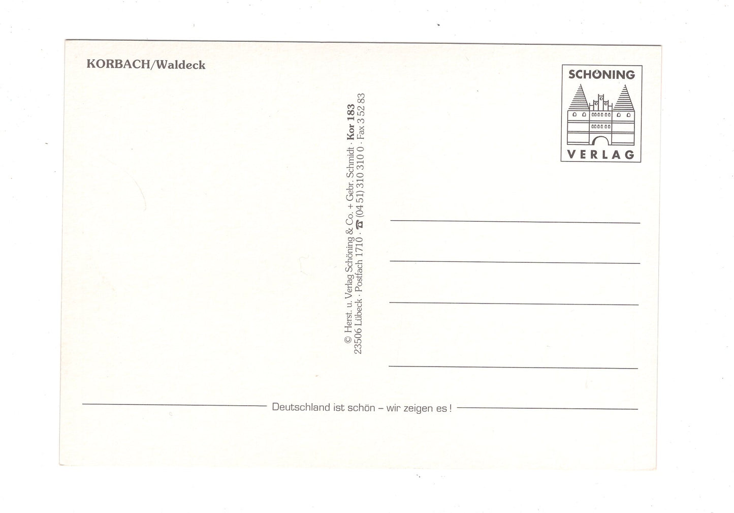 Ansichtskarte Korbach im Ferienland Waldeck / I1-63