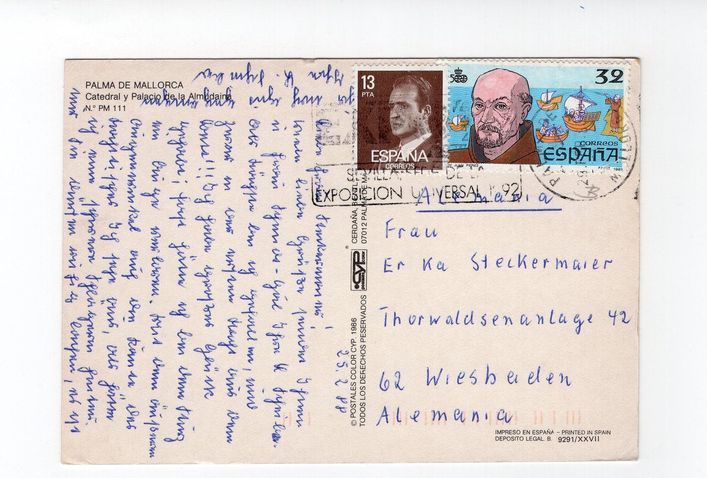 Ansichtskarte Mallorca / Palma de Mallorca / Catedral / Spanien