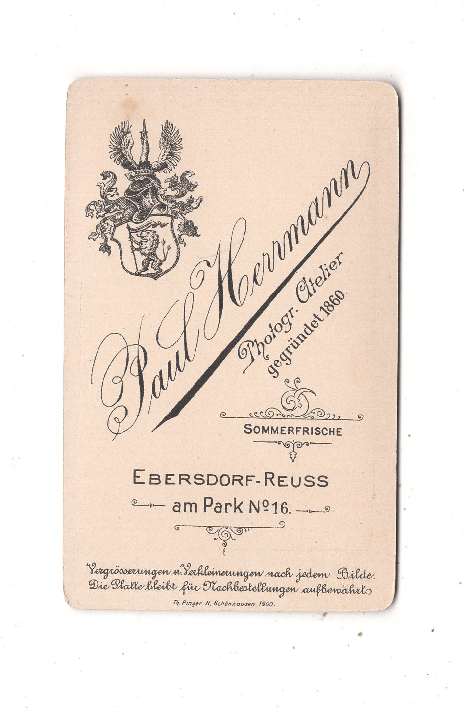 Fotografie Feines junges Mädchen - Ebersdorf-Reuss 1900er