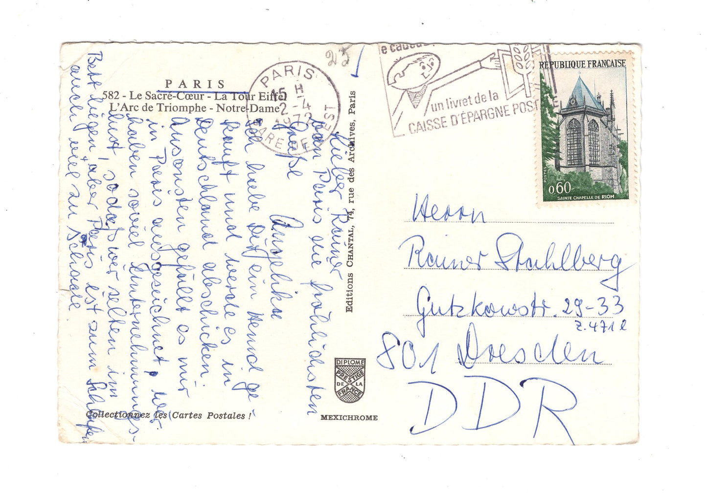 Ansichtskarte Paris / Frankreich