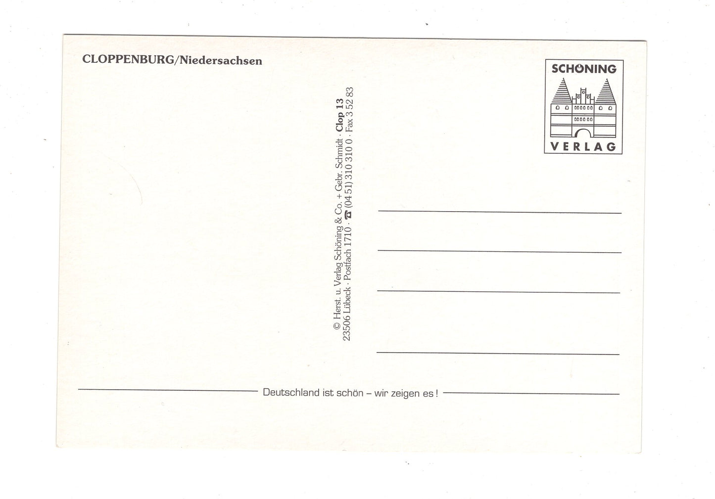 Ansichtskarte Cloppenburg / Niedersachsen / I1-63