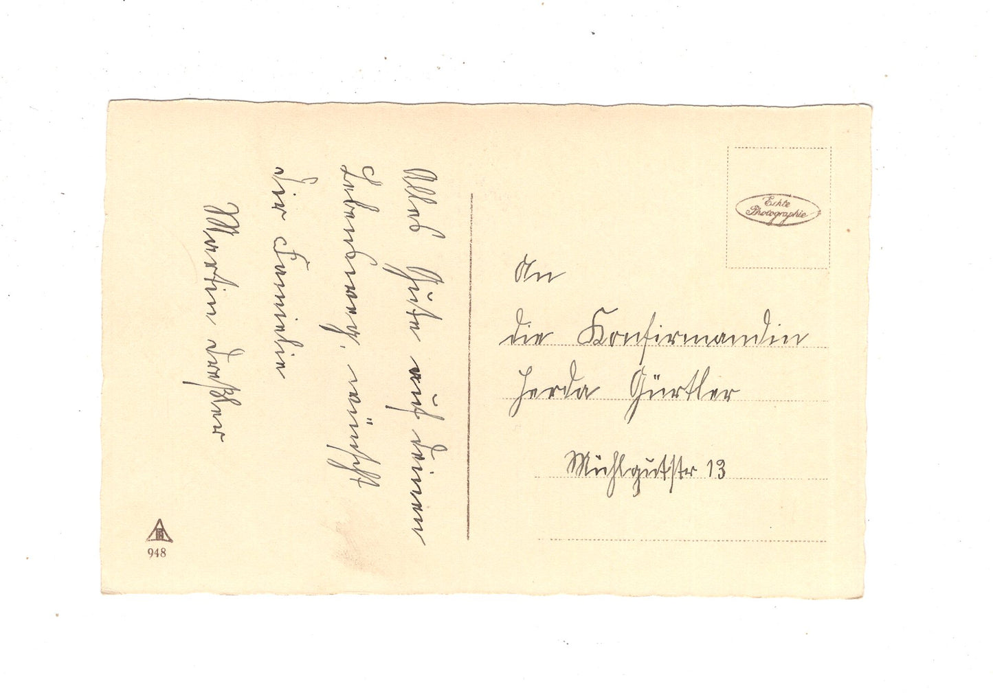 Ansichtskarte Glückwünsche / Glückwunsch zur Konfirmation / L1-66