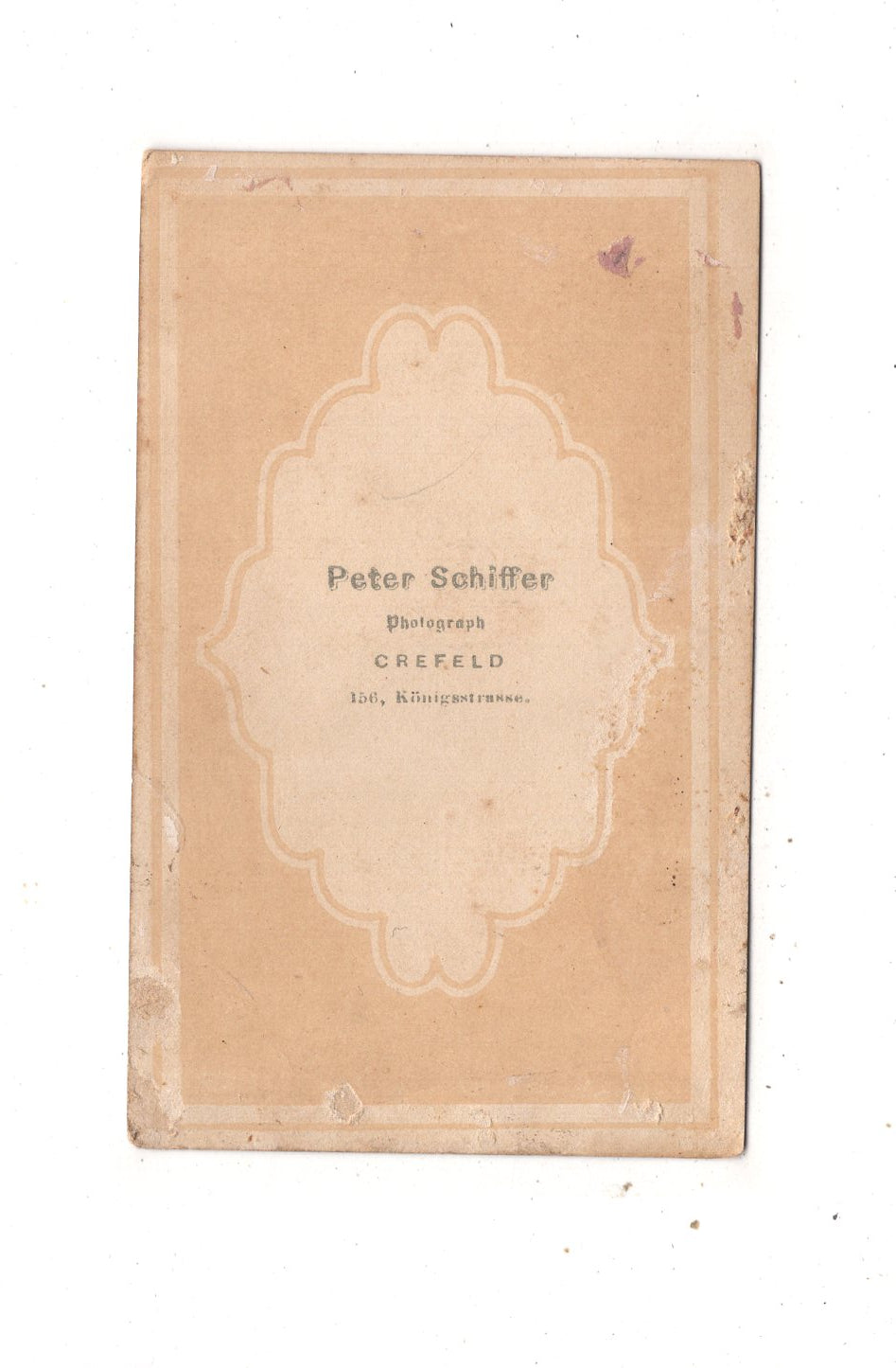 Fotografie Feiner Herr - Krefeld 1860er