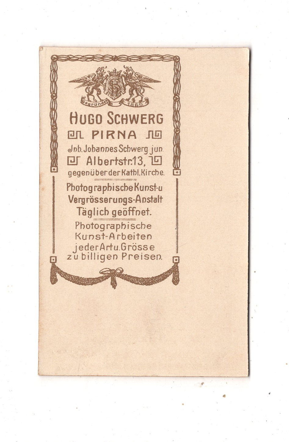 Fotografie Feines junges Mädchen - Pirna 1900er
