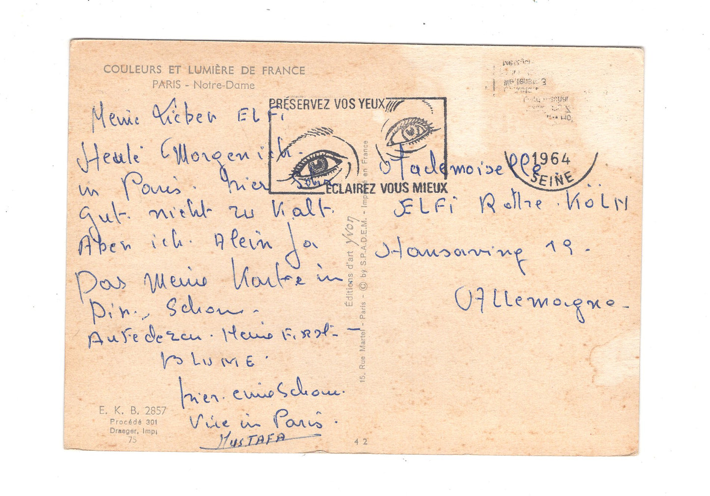 Ansichtskarte Paris / Notre-Dame / Frankreich