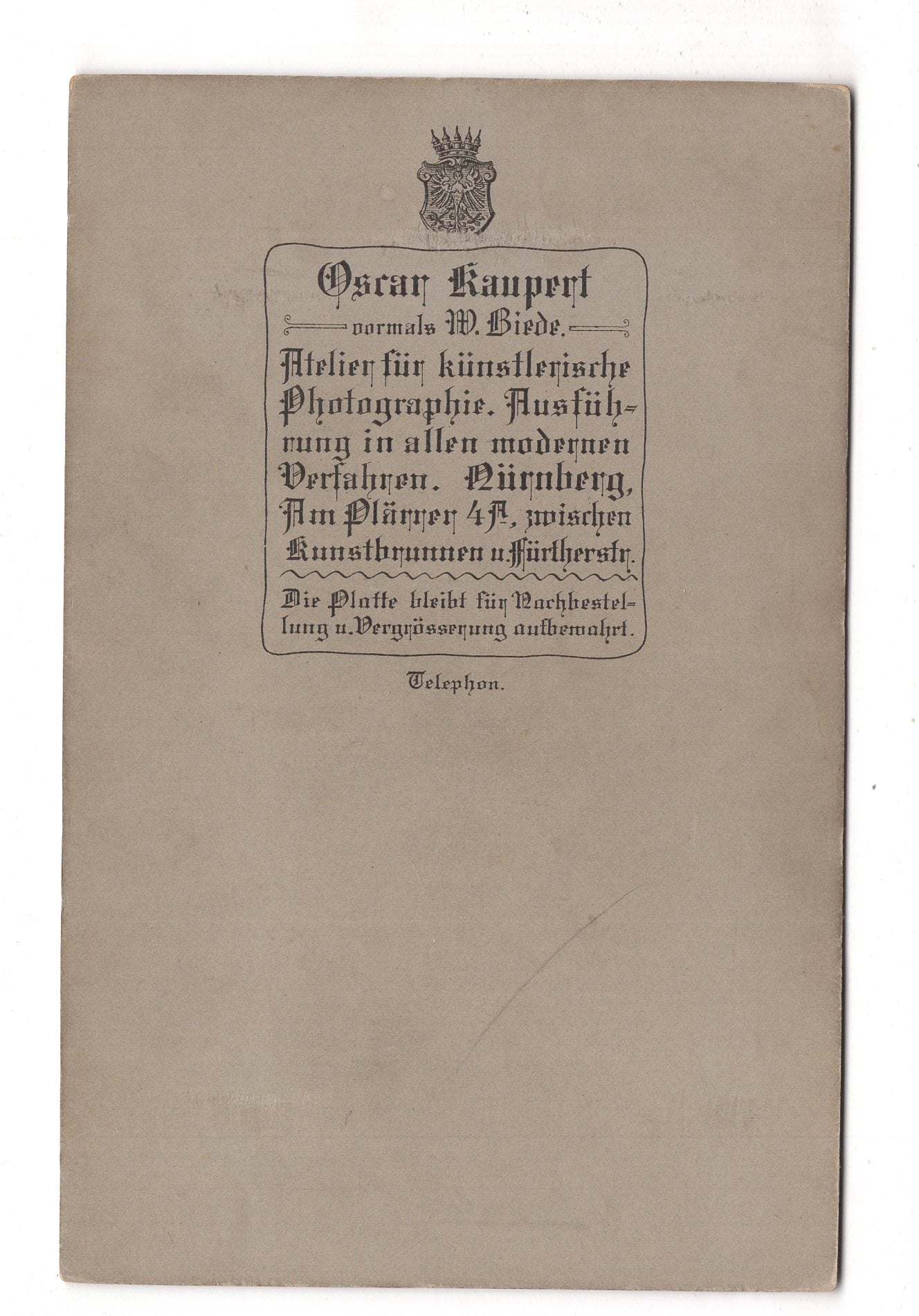 Fotografie Feines Paar - Nürnberg um 1900 / CAB X-24