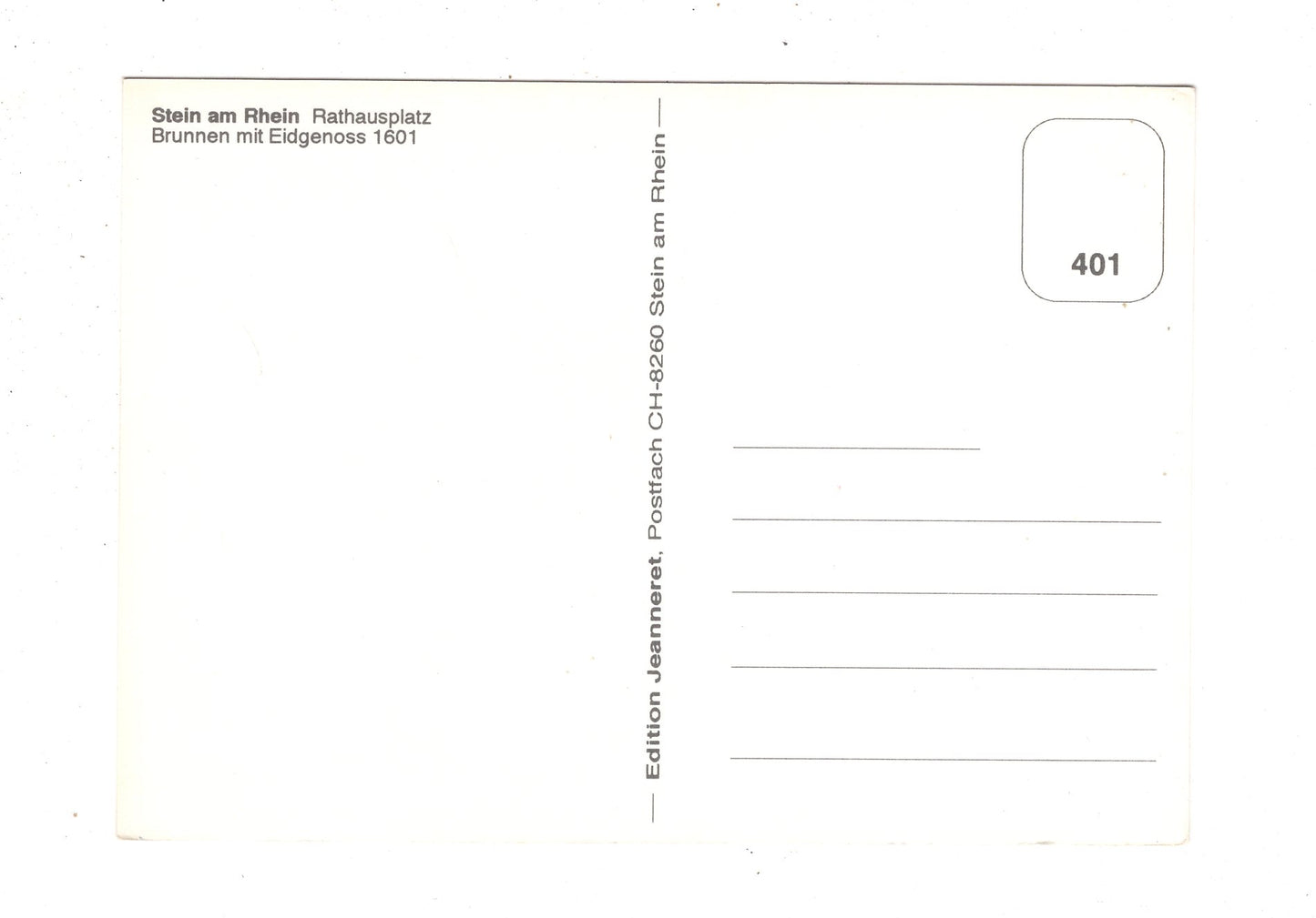 Ansichtskarte Stein am Rhein / Rathausplatz / Schweiz