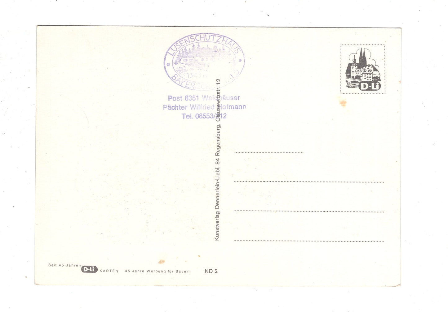 Ansichtskarte Bayerischer Wald / Lusengipfel / K1-51