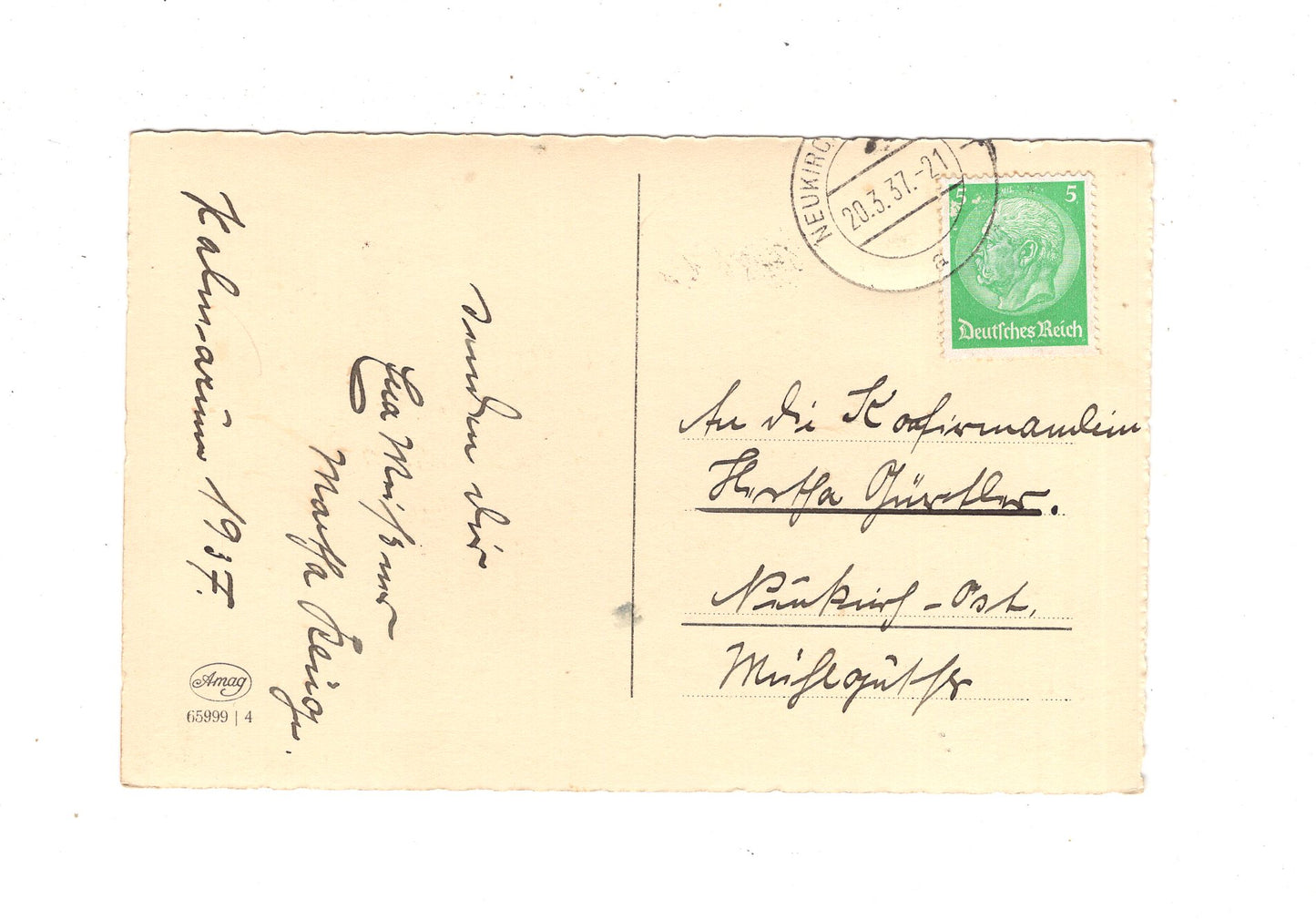 Ansichtskarte Glückwünsche / Glückwunsch zur Konfirmation / L1-66