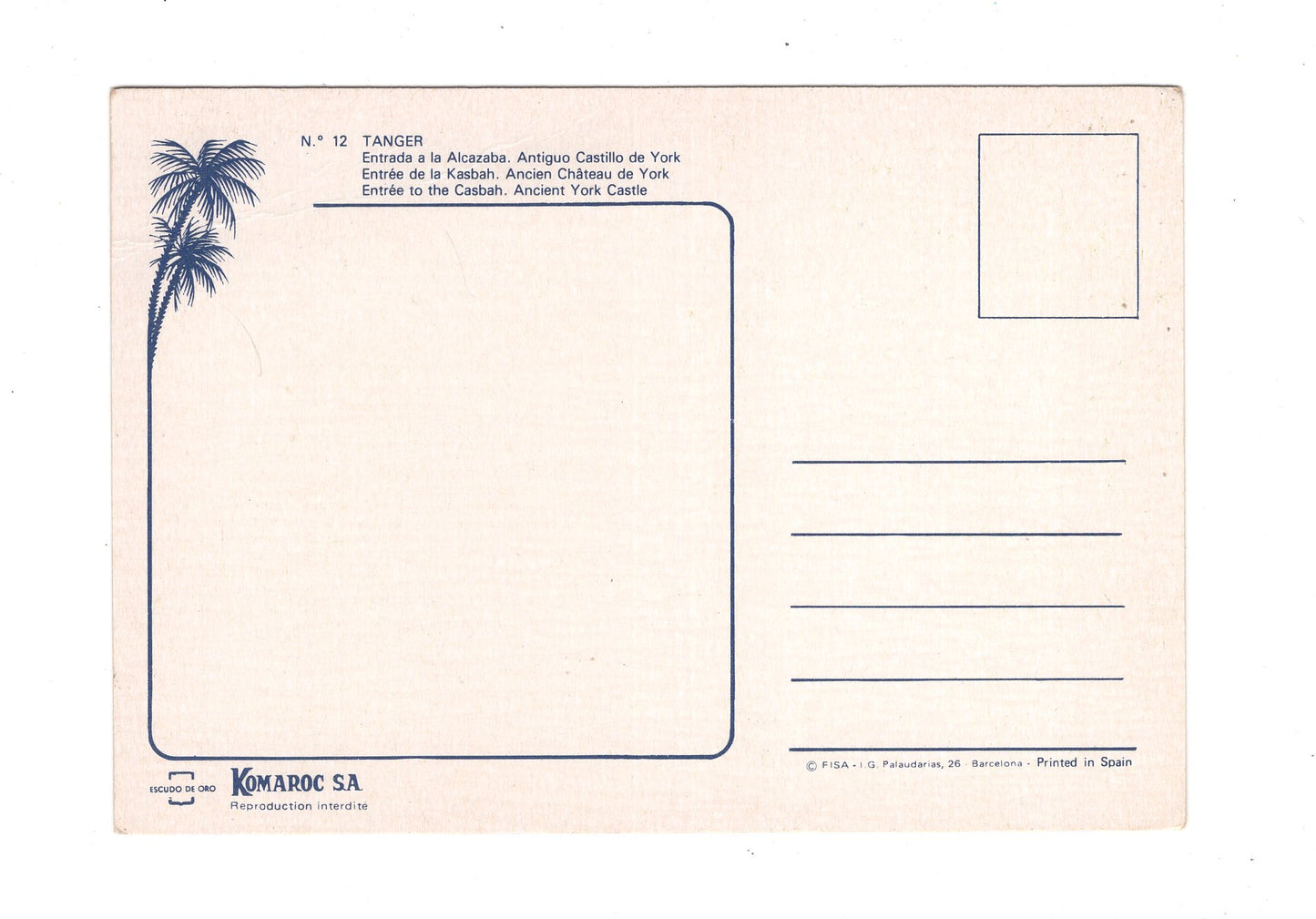 Ansichtskarte Tanger / Entrada a la Alcazaba / Marokko