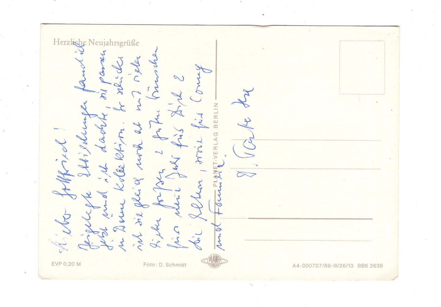 Ansichtskarte Feiertage / Frohes neues Jahr / K1-70