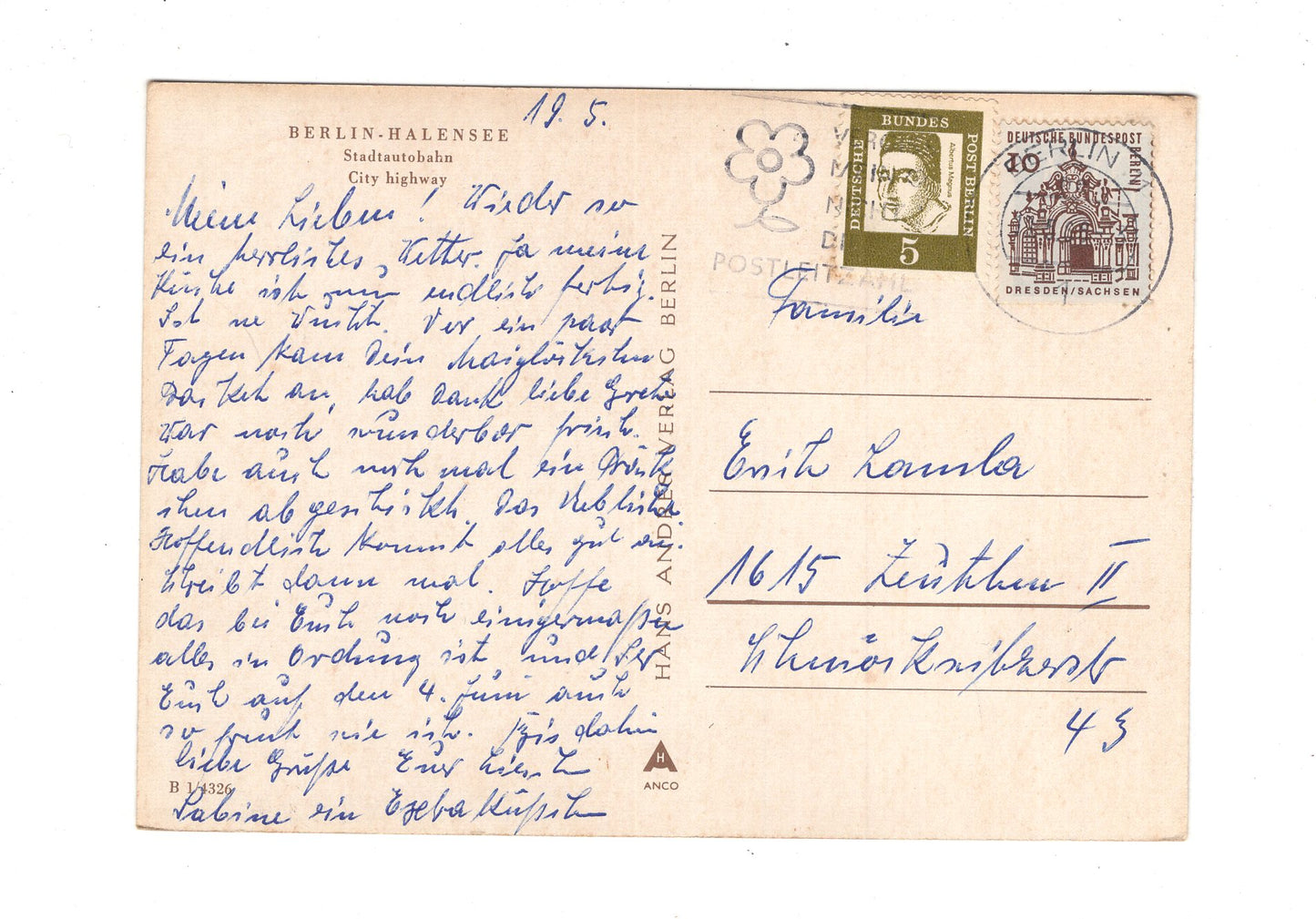 Ansichtskarte Berlin-Halensee / Stadtautobahn