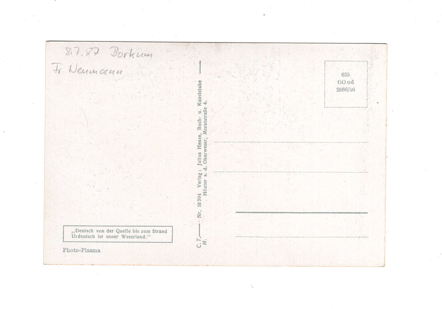 Ansichtskarte Höxter an der Oberweser / Jugendherberge Hoffmann von Fallersleben