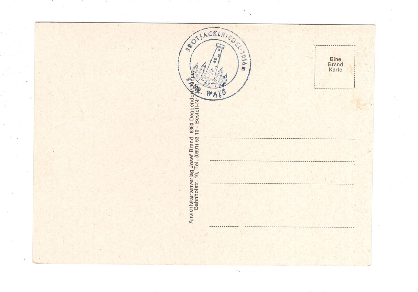 Ansichtskarte Bayerischer Wald / Rund um den Brotjacklriegel / K1-51