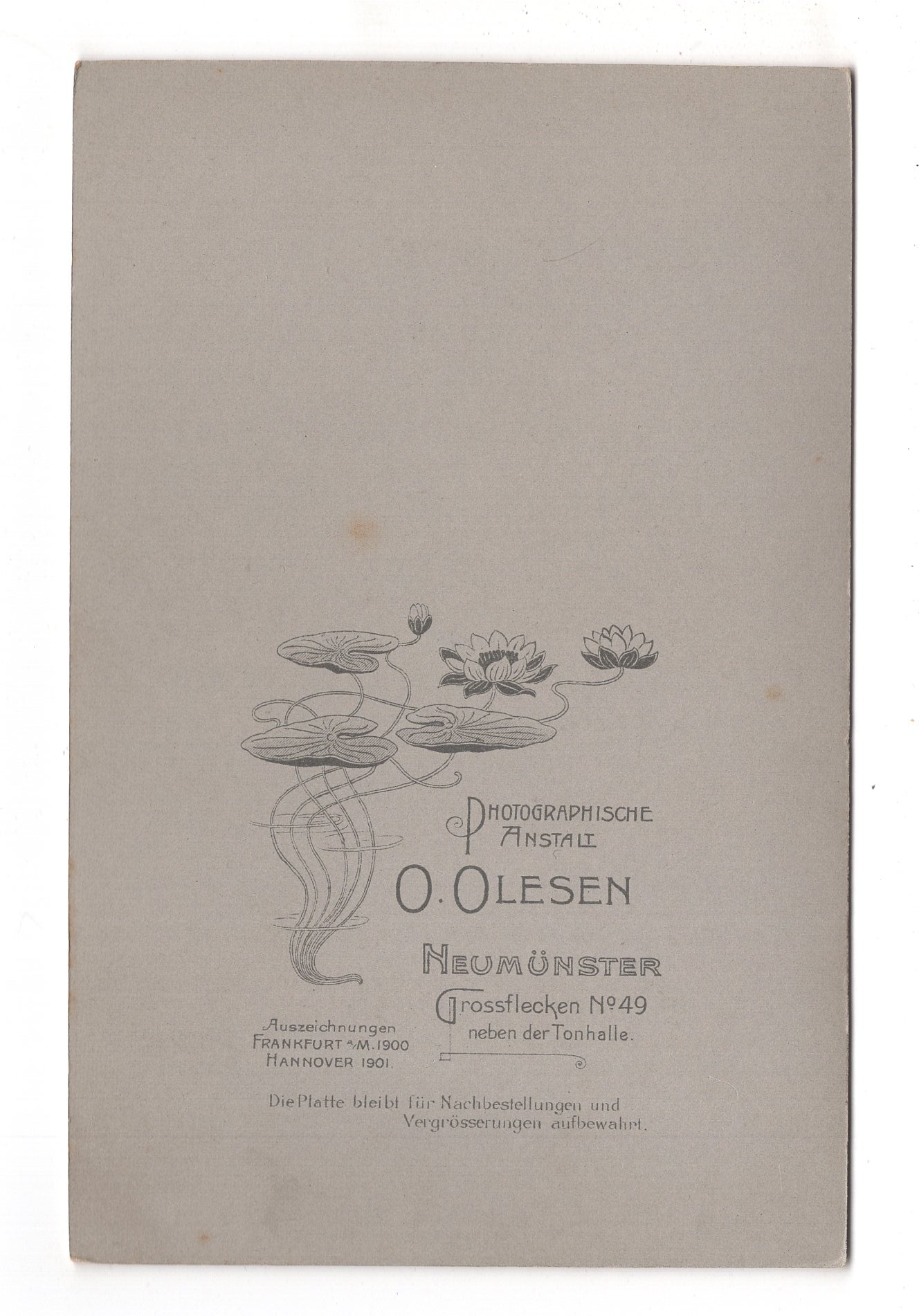 Fotografie Feines Paar - Neumünster 1900er / CAB X-24