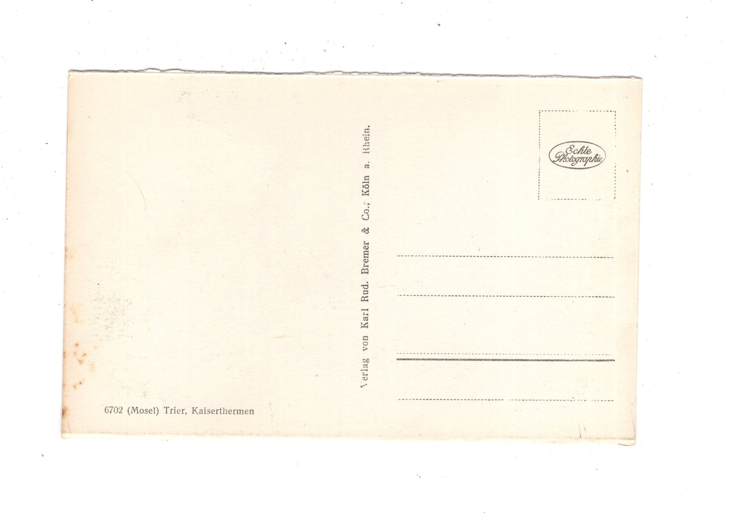 Ansichtskarte Trier an der Mosel / Kaiserthermen / M1-56