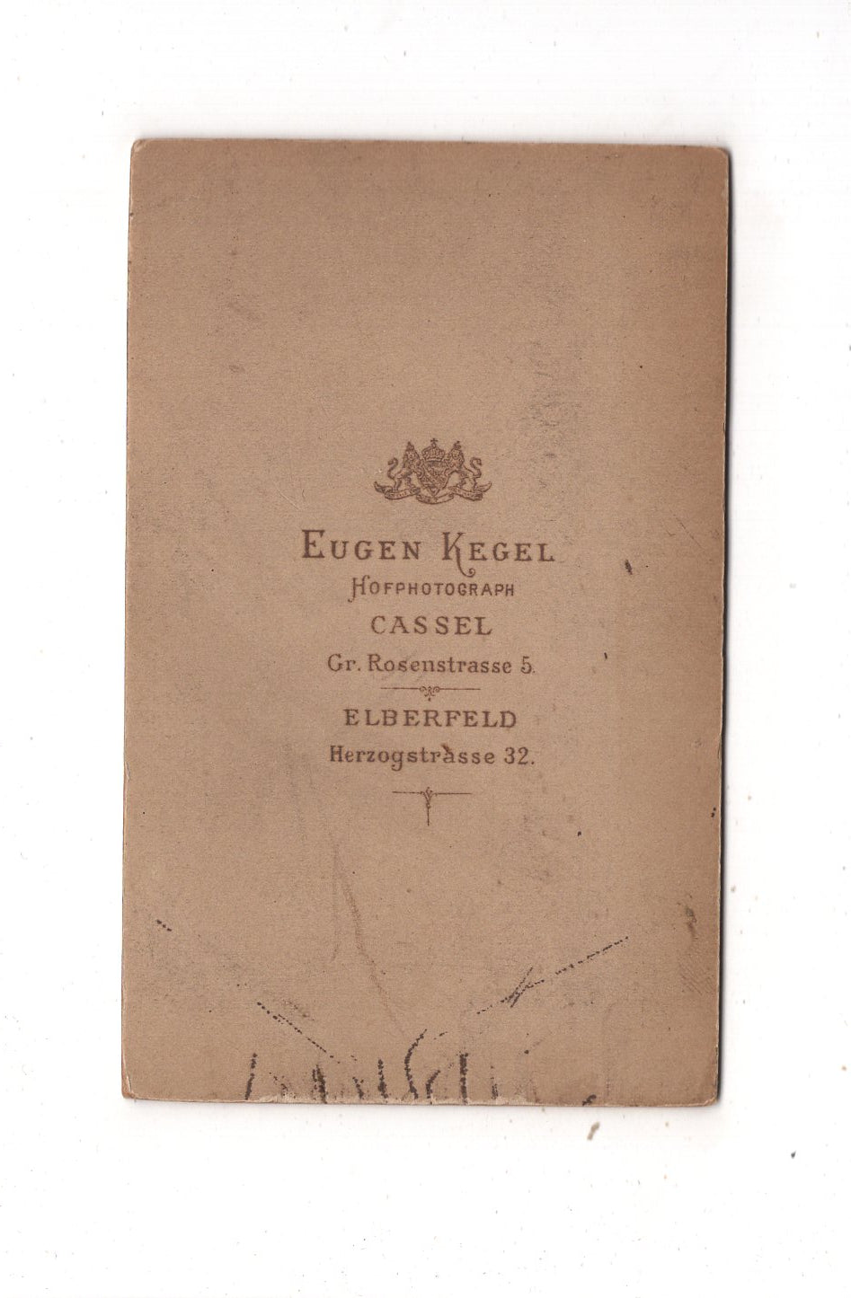 Fotografie Feines junges Mädchen - Kassel / Elberfeld um 1880 / CDV N1-01