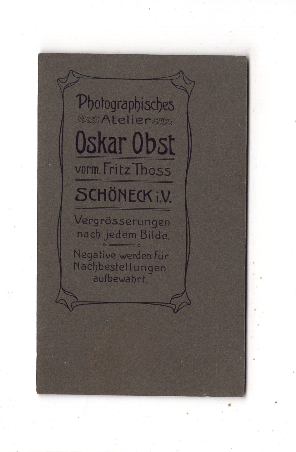 Fotografie Feines junges Mädchen - Schöneck im Vogtland 1900er