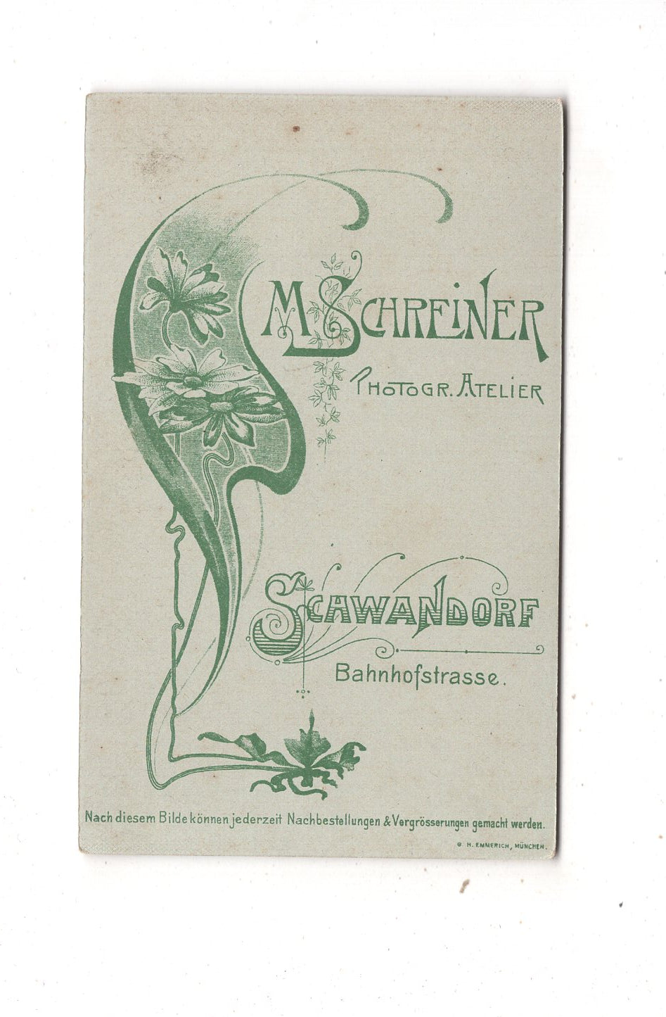 Fotografie Feines junges Mädchen - Schwandorf 1900er / CDV N1-01