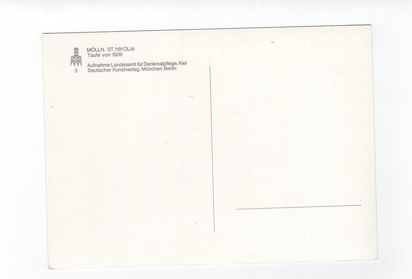 Ansichtskarte Mölln / St. Nikolai / Taufe