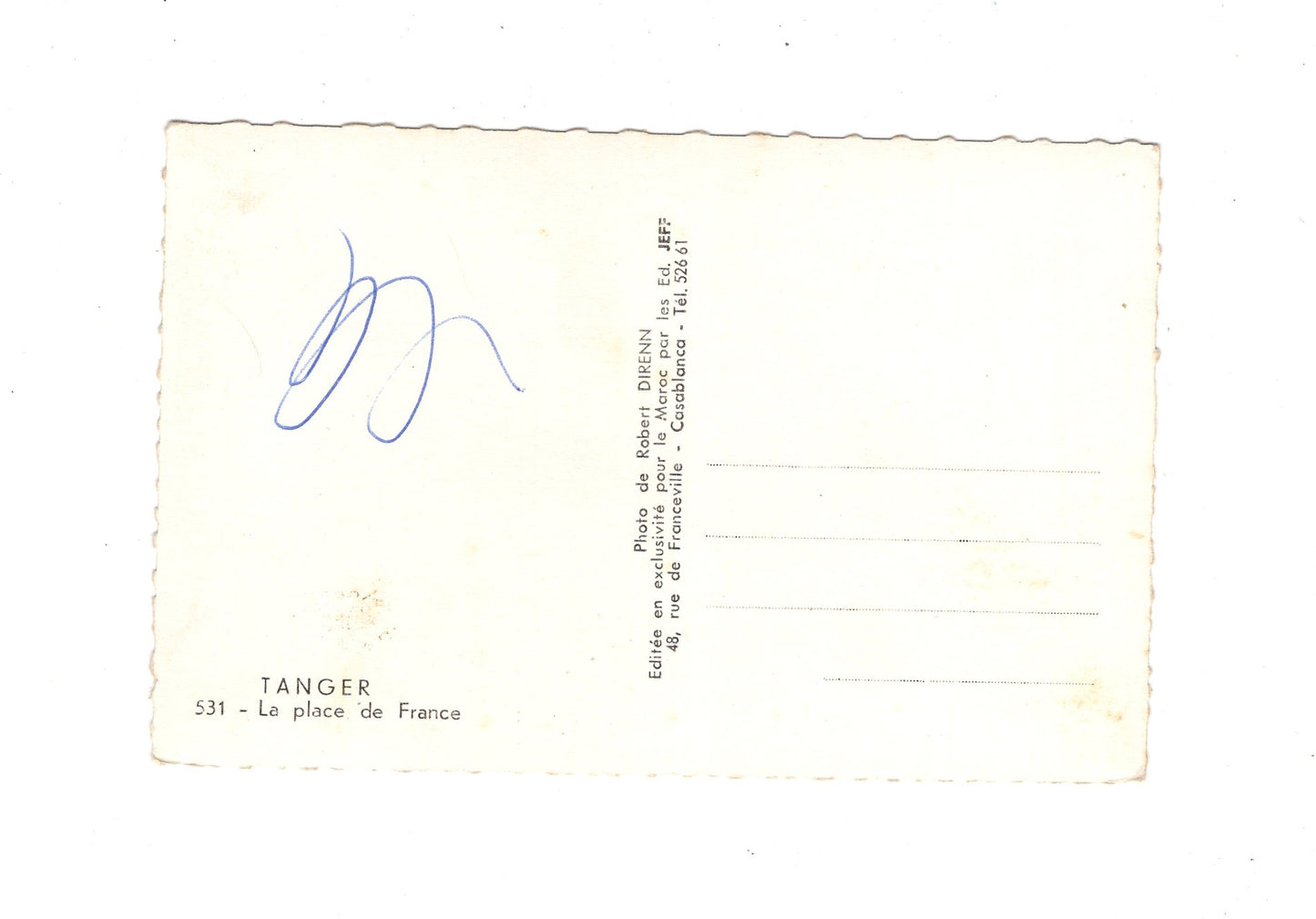 Ansichtskarte Tanger / La place de France / Marokko