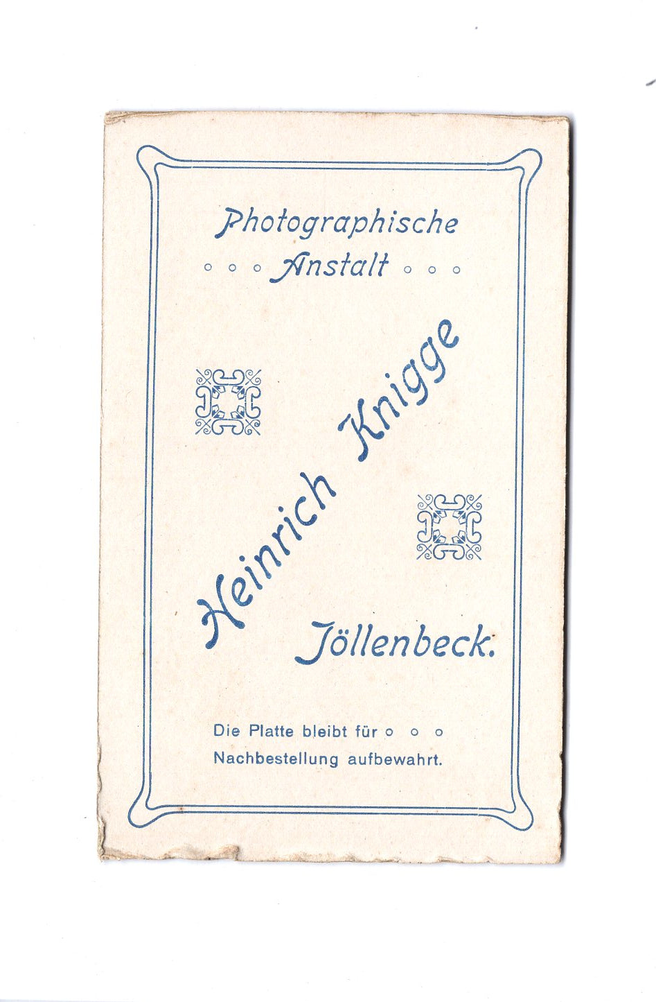 Fotografie Feine Dame - Jöllenbeck (Bielefeld) 1900er