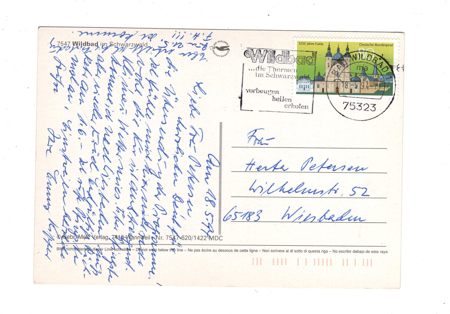 Ansichtskarte Wildbad im Schwarzwald / G1-68