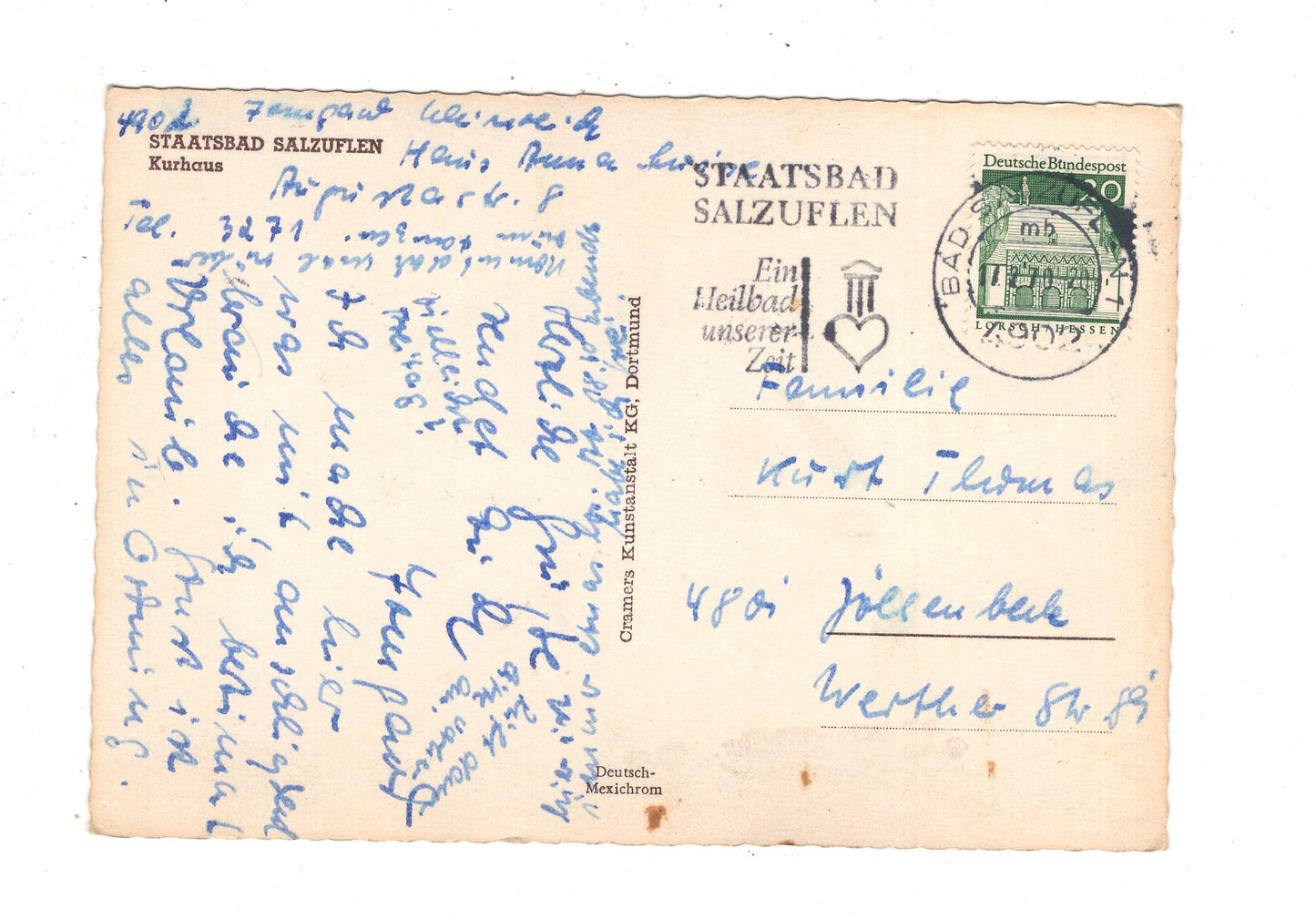 Ansichtskarte Bad Salzuflen / Kurhaus