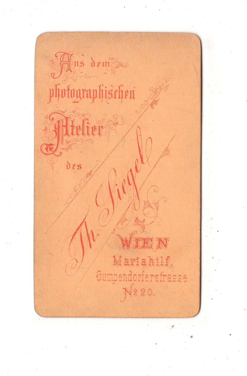 Fotografie Herrenportrait - Wien 1870er