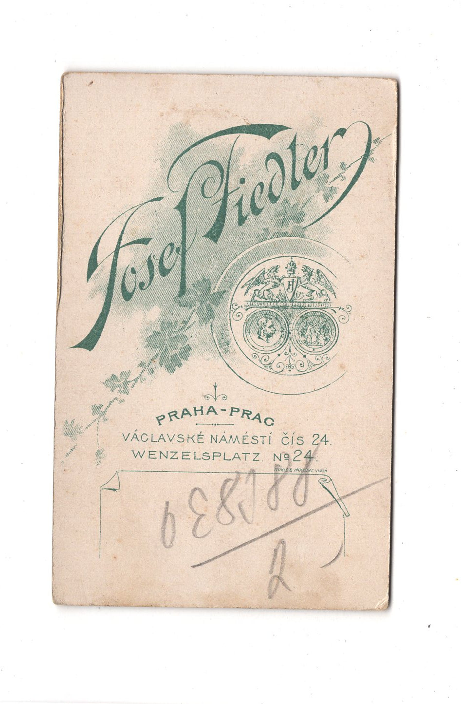Fotografie Damenportrait - Praha Prag 1890er / CDV C1-15
