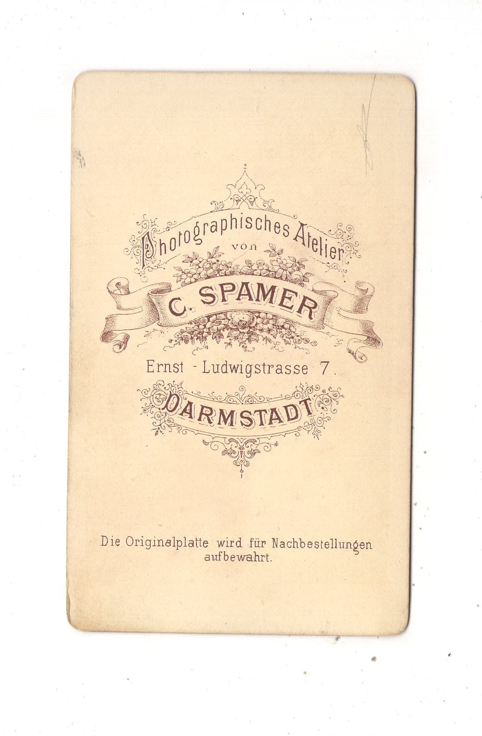Fotografie Herrenportrait - Darmstadt 1870er